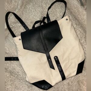 Black and Cream Women's Backpack